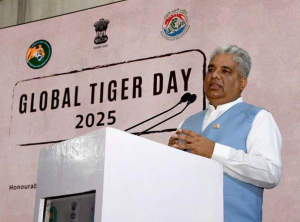 Bhupender Yadav presided over Global Tiger Day 2025 celebrations in New Delhi today