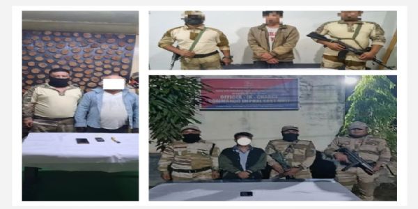 Three rebels Held in Manipur for Involvement in Extortion, Insurgency