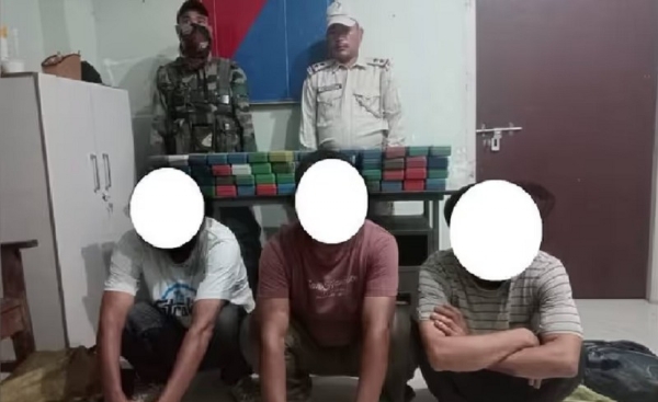 Image related to the Manipur, where 2.95 Kg Heroin Seized, Three Held in Churachandpur.