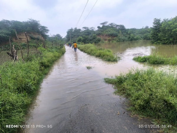 There is a sense of fear among villagers amid raging floods