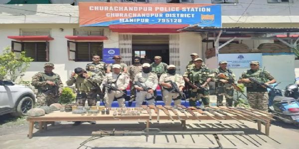 Massive Arms Haul in Manipur as Security Forces Conduct Raids Across Conflict Zones