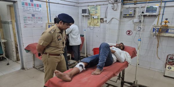 Wanted cow smuggler shot & arrested in UP