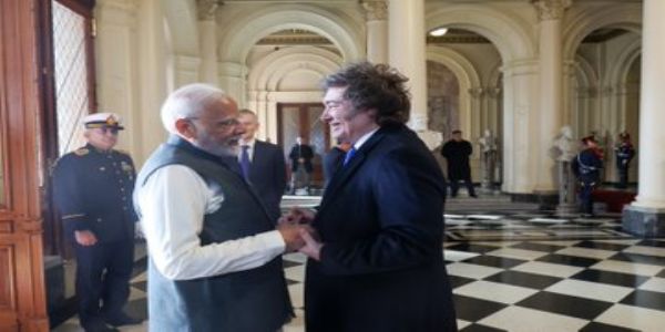 PM Modi meets President Javier Milei of Argentina, holds delegation-level talks