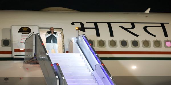 PM Modi lands in Rio de Janeiro for 17th BRICS Summit,followed by state visit