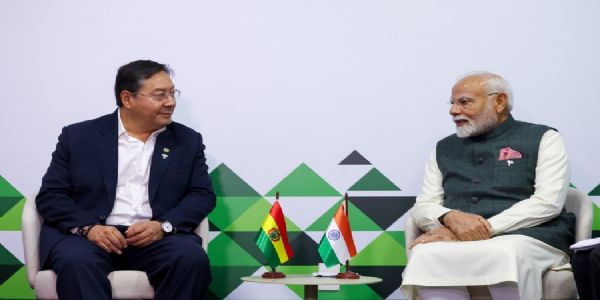 PM Modi meets with President of Bolivia on sidelines of BRICS in Rio de Janeiro
