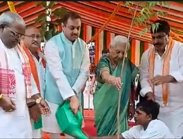 Governor Anandiben Patel on Wednesday launched the Khushal Van Maha Abhiyan 2025 by planting saplings