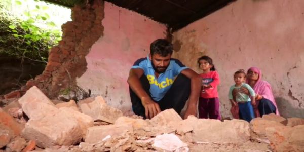 Families In Udhampur’s Trilla Village Left Homeless As Houses Collapse After Heavy Rainfall