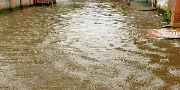 Drainage system exposed in rain, drains overflow in Krishnanagar