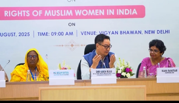 The spokesperson of the Ministry of External Affairs addressing a press conference.