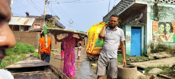 People relocating  to safer places