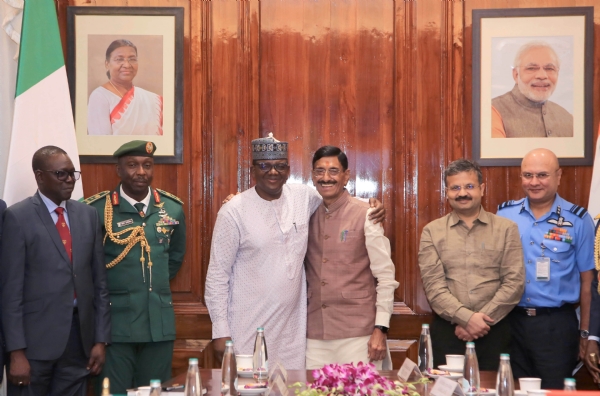 Raksha Rajya Mantri holds bilateral meeting with Nigerian Minister of State, Defence in New Delhi