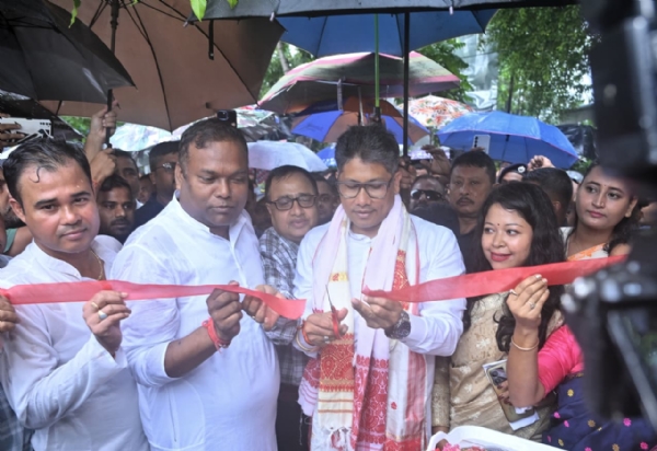 Minister Pijush Hazarika Inaugurating Co-District Commissioner’s Office in Rangapara.