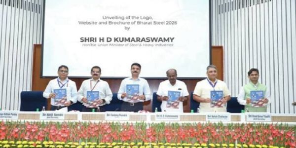 India Gears Up for Mega Steel Summit as HD Kumaraswamy Unveils Official Logo