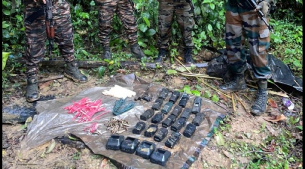 Image of the explosives haul near Assam–Arunachal border.