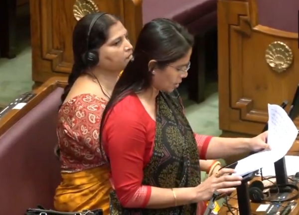 Samajwadi Party (SP) MLA Puja Pal, while participating in the proceedings of the House