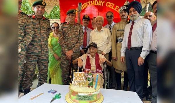 Army’s Tiger Division Celebrates 100th Birthday Of Lt Col Jamwal (Retd)
