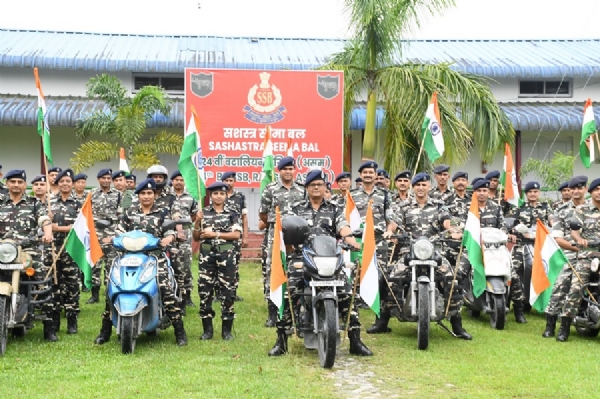 Image related to the Tiranga Yatra by 24th Battalion SSB Spreads Message of Patriotism and Unity.