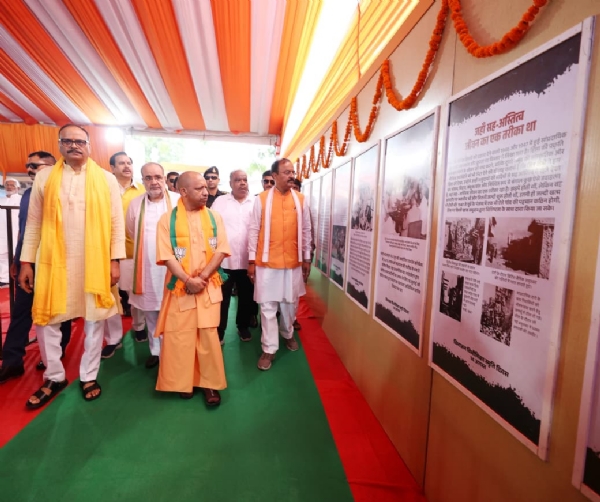 Chief Minister Yogi Adityanath on Thursday visited the exhibition