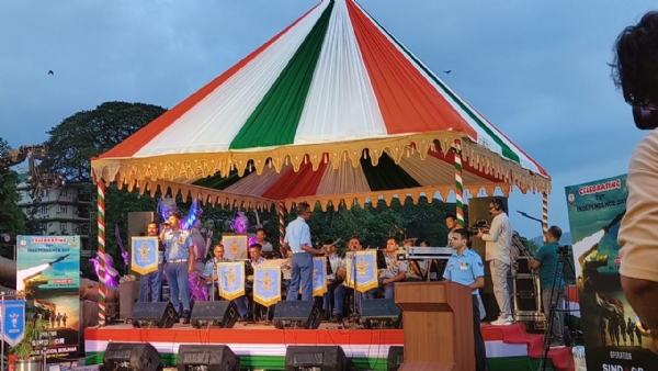 Image of the Air Force band performance in Guwahati.