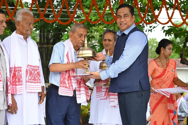 Photo caption: Minister Jayanta Mallabaruah in Nalbari on 79th Independence Day program.