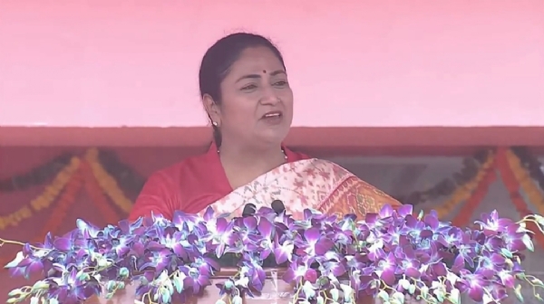 Delhi CM Rekha Gupta at Chhatrasal Stadium,New Delhi