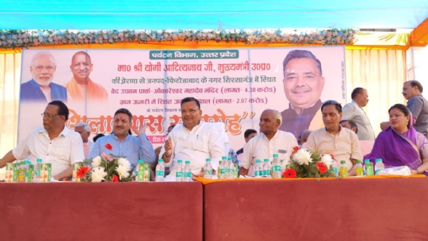 Jaiveer Singh laid the foundation stone of two major projects on Sunday