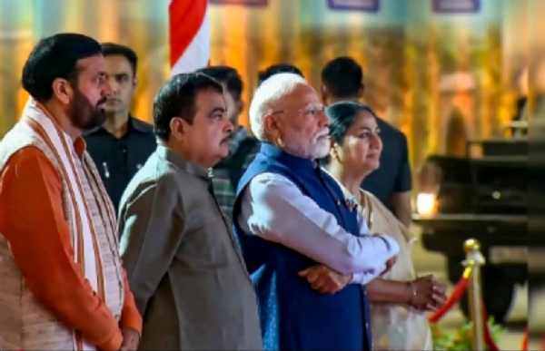 PM Modi Joined by Delhi Chief Minister Rekha Gupta, Haryana Chief Minister Nayab Singh Saini, and Union Road Transport Minister Nitin Gadkari