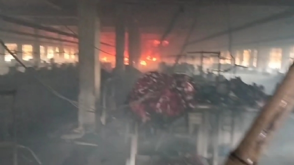 Fire in Serampore, vest factory burnt to ashes