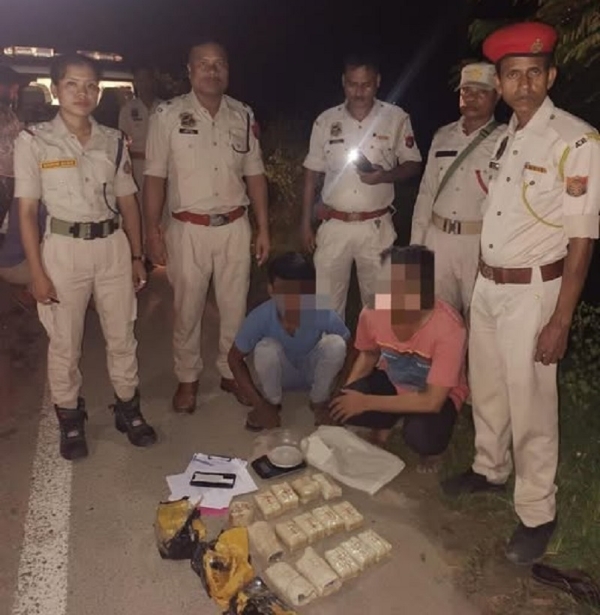 Image of the Two arrested Peddlers with Yaba Tablets Worth ₹5 Crore in Sribhumi.