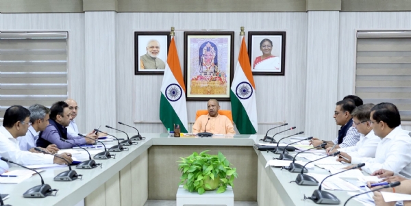 Chief Minister Yogi Adityanath presides over review meeting of the Urban Development Dept on Friday