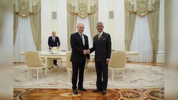 EAM S. Jaishankar Meets Vladimir Putin in Moscow