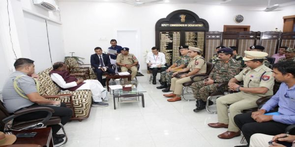 Governor Holds Review Meeting with Cachar District Administration