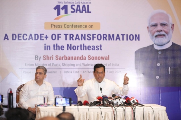 Union minister Sarbanand Sonowal was addressing a press meet in Guwahati on Monday.