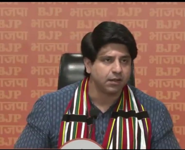 Shehzad Poonawalla  Addressing a press conference at the BJP headquarters