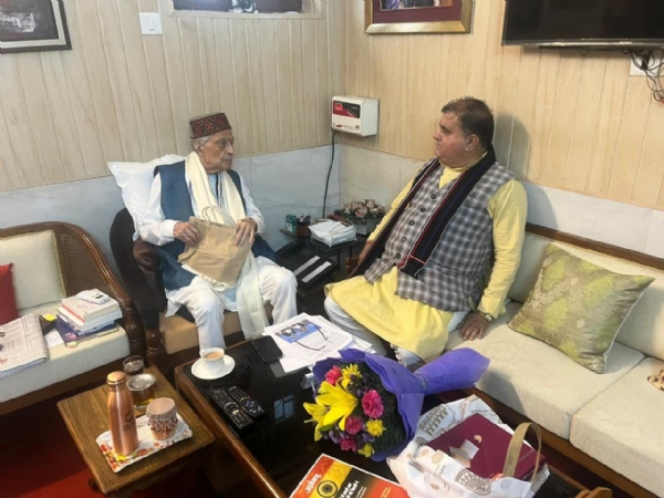 Uttarakhand BJP President Meets Murli Manohar Joshi