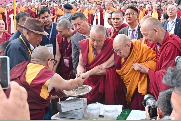 Dalai Lama Lays Foundation Stone Of New Chowkhang Vihara Monastery In Ladakh