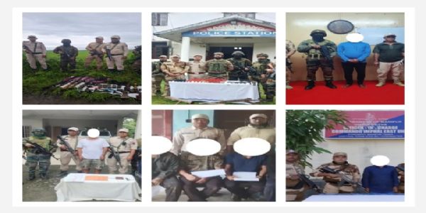 Large Cache of Arms Seized, Several rebels Arrested in Manipur