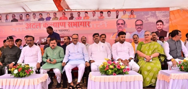 Dharampal Singh on Wednesday performed the Bhoomi Pujan of the Atal Kalyan Auditorium