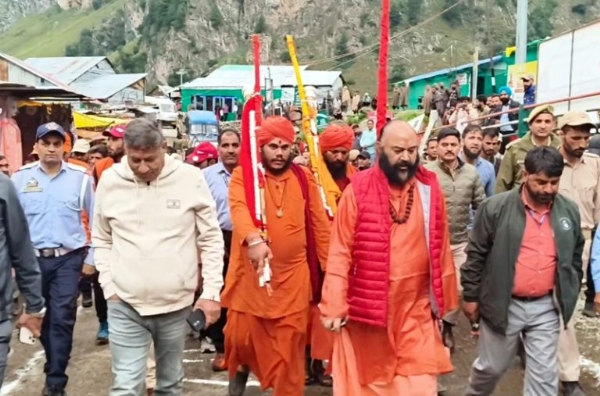 Holy mace reaches Chandanwari
