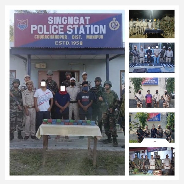 Imeges shared by Manipur police.
