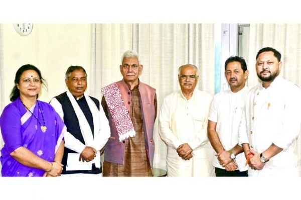 Bharatiya Janata Party delegation calls on LG