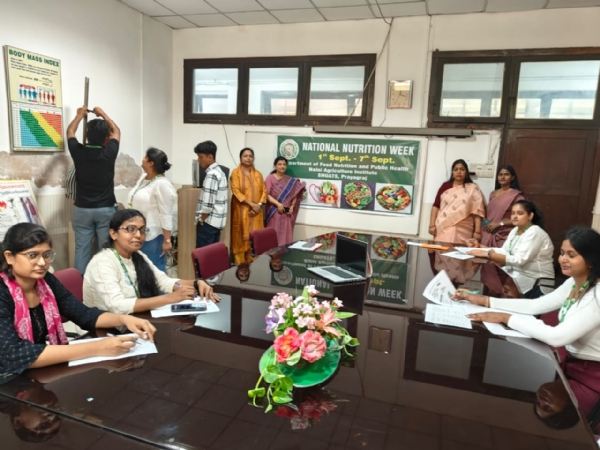 National Nutrition Week 2025, begins at SHUATS