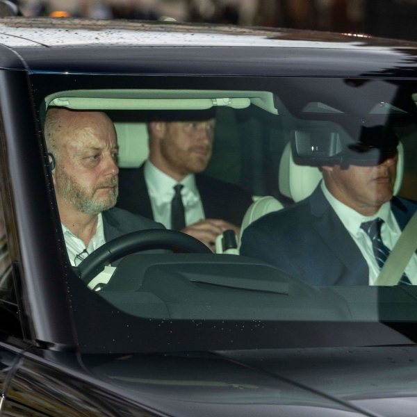 Prince Harry was seen arriving at Clarence House on Wednesday afternoon