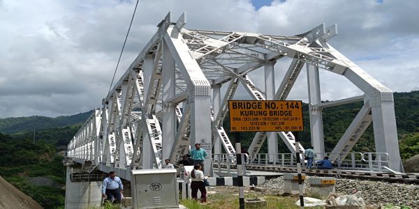 Kurung Bridge on Bairabi–Sairang Rail Line Showcases Engineering Marvel