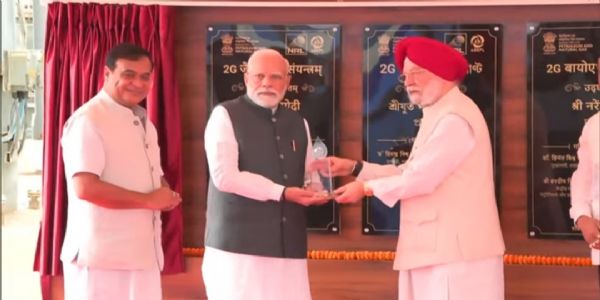 PM Modi Inaugurates Assam Bioethanol Plant, Lays Foundation for Polypropylene Plant at Numaligarh