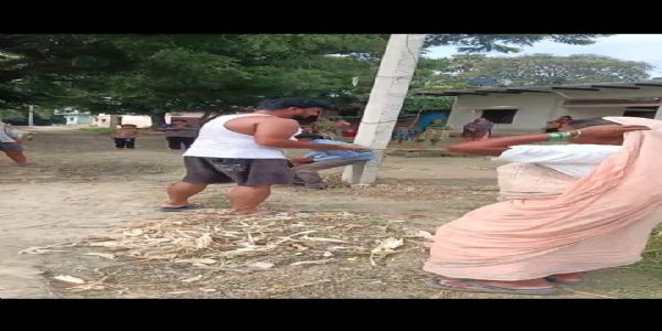 Alleged child trafficker tied to pole and beaten up by bullies