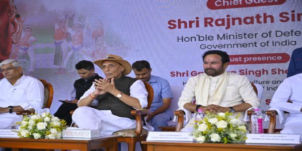 Rajnath Singh Lauds PM Modi’s Leadership, Reaffirms India’s Firm Anti-Terror Stand at Hyderabad Liberation Day Event
