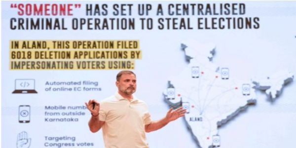 Rahul Hints at ‘Vote Theft Hydrogen Bomb’, Targets CEC Gyanesh Kumar