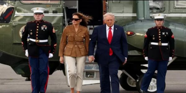 Minor Helicopter Fault: Trump and First Lady Diverted on UK Exit