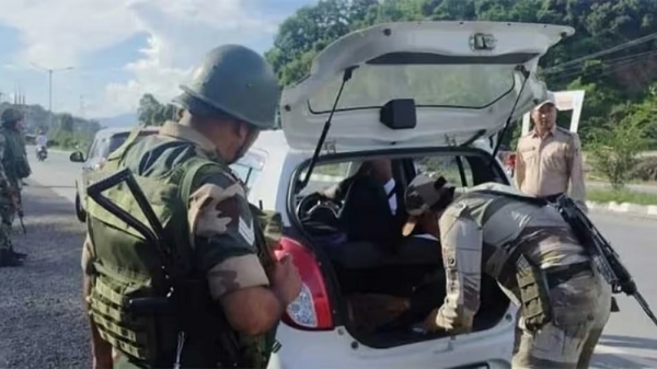 Image related to the hand grenades found close to Manipur MP’s house in Imphal.